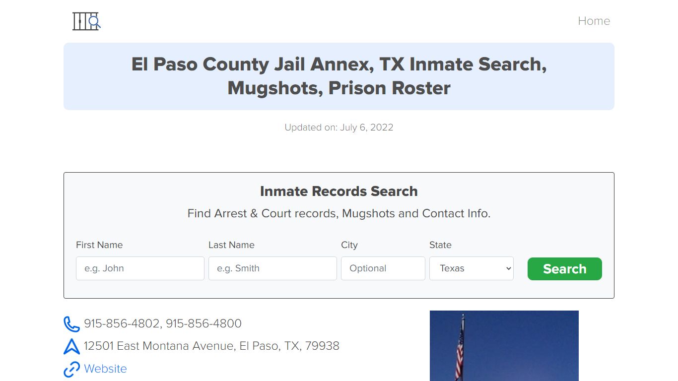 El Paso County Jail Annex, TX Inmate Search, Mugshots ...